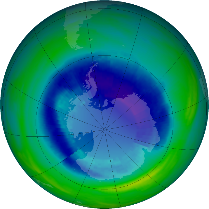 Ozone Map 1992-09-03